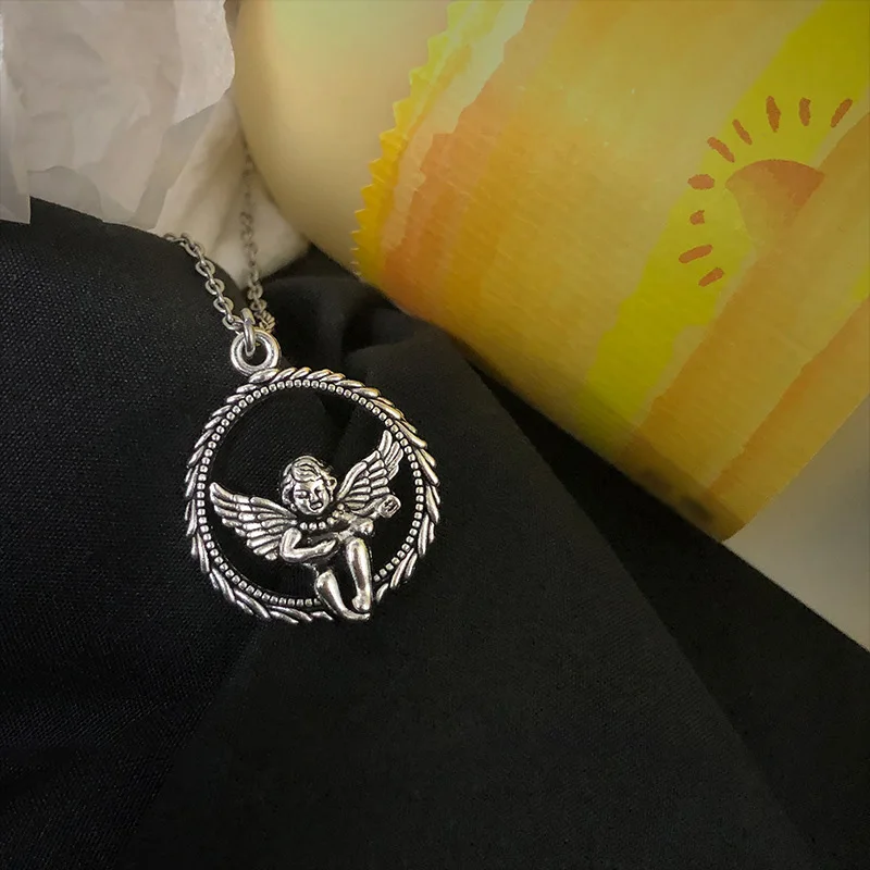 

Персональная металлическая подвеска в форме Купидона, Купидон для пар