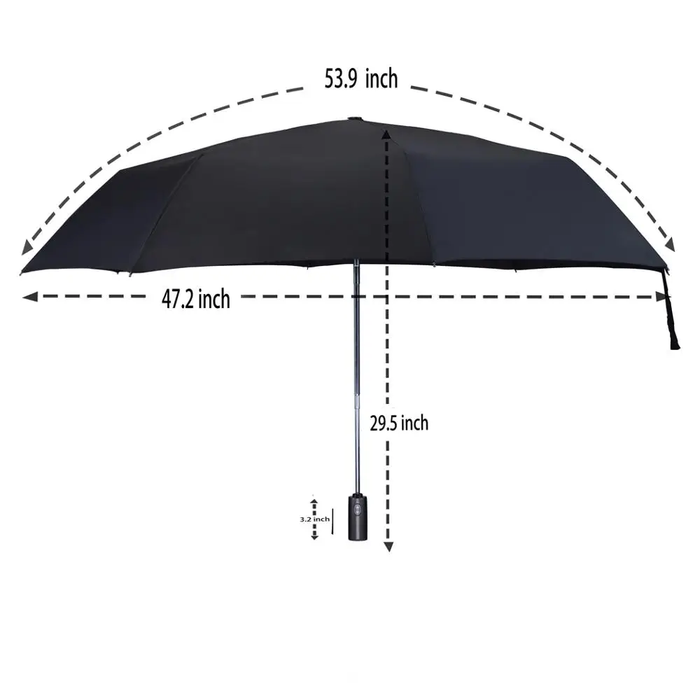 Ветростойкий складной автоматический зонт дождь для женщин авто Роскошные
