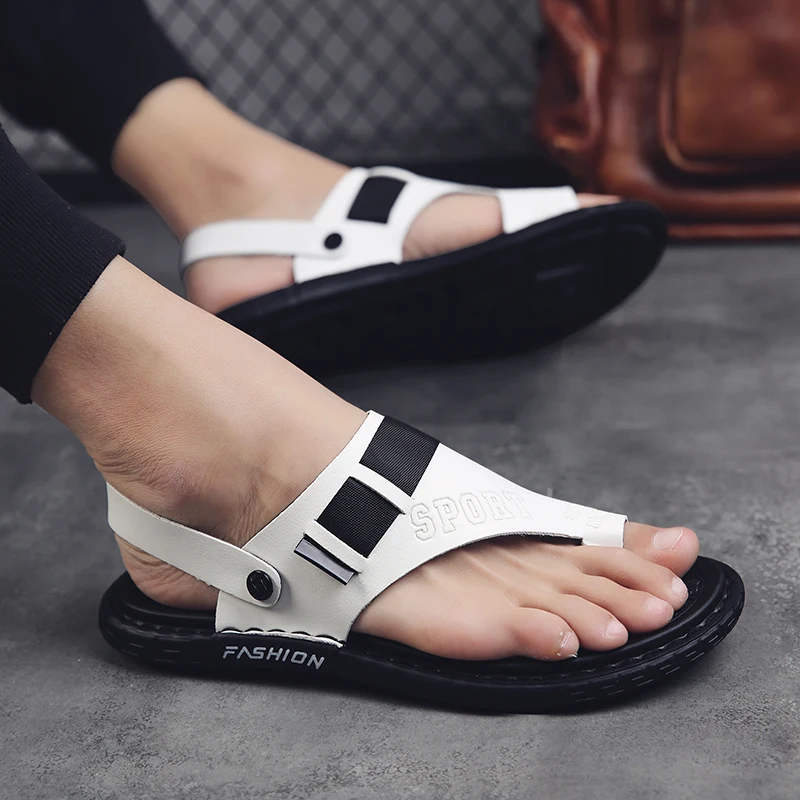 

2020 Men Blade Breathable Sneakers Summer Slippers Men Men's Flip Flops Breathable Sneakers Hombre Shoes Man Rubber Flop