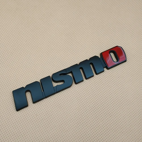 Металлический Авто стиль Nismo значок спортивный автомобиль задний багажник Стикер Эмблема аксессуары-наклейки для Nissan - Цвет: Black With Red
