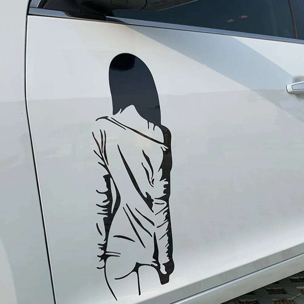 

2Pcs Creative Car Sticker Funny Shadow Sticker Window Decoration for Auto Truck