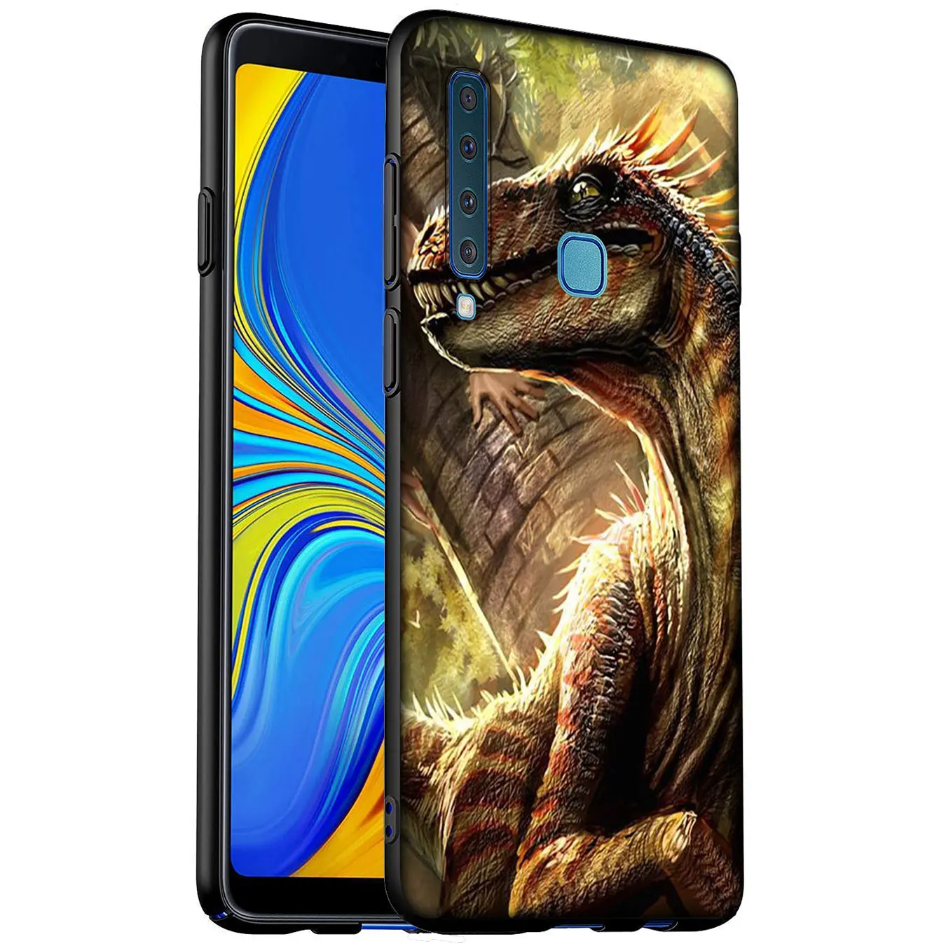 Мягкий силиконовый чехол Велоцираптора с динозаврами для Samsung Galaxy A6 A7 A8 A9 2018 A3 A5 2016