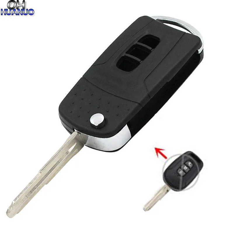 3 кнопки флип складной пульт дистанционного ключа оболочки для Chevrolet Captiva с