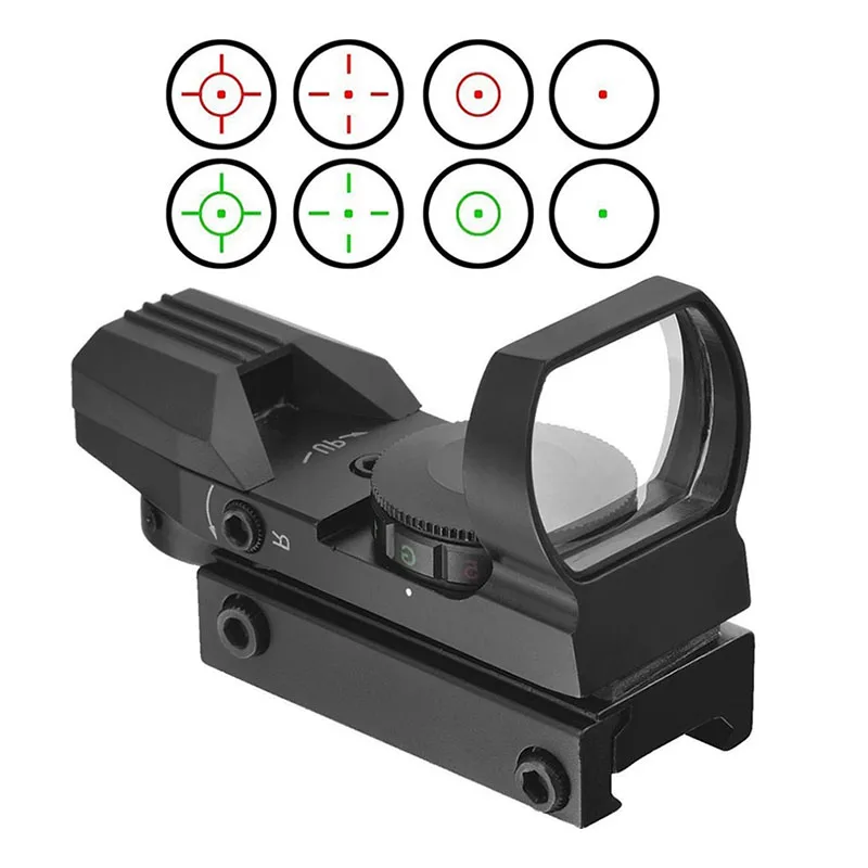 

11mm/20mm Rail Riflescope Hunting Optics Holographic Red Dot Sight Reflex 4 Reticle Tactical Scope Collimator Sight
