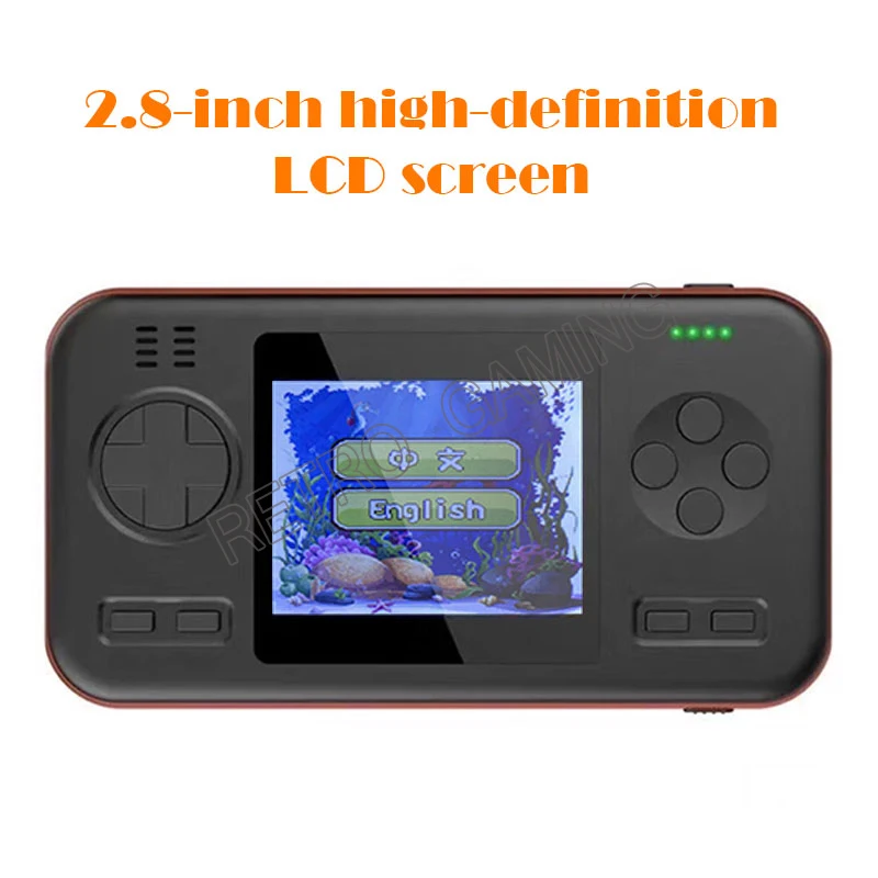 

Handheld Game Console 8000mAh Power Bank 2 in 1 Built-in 416 Retro Games 2.8 Inches Color Screen Mini Children Toys