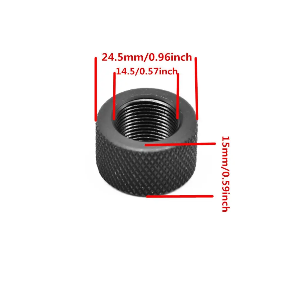 

Aluminum Ruger 1022 10/22 Muzzle Brake Adapter 1/2x28 & 5/8x24 .750 Barrel End Thread Protector Combo .223 .308