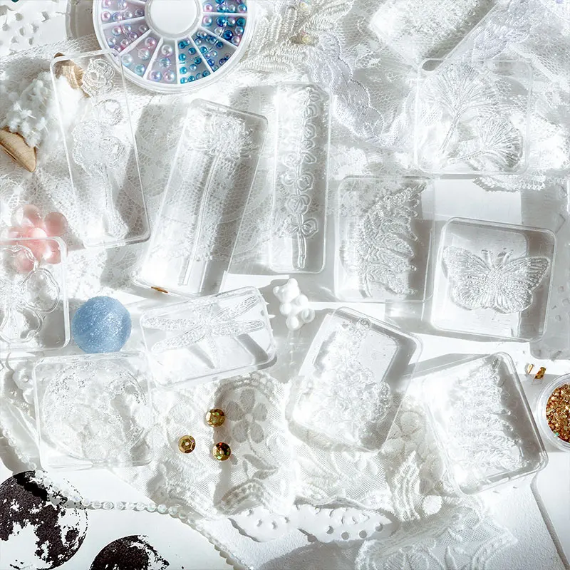 Декоративные марки из акриловой резины для скрапбукинга в ретро стиле серии лес