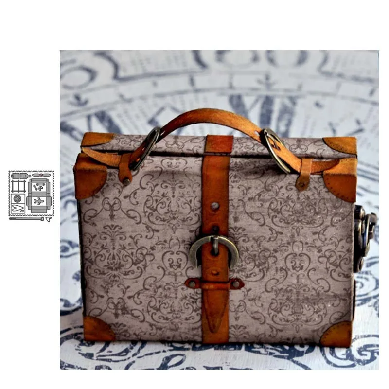 

JC Briefcase Bag Metal Cutting Dies for Scrapbooking Die Cut Card Make Stencil Craft Paper Knife Mold Mould Model Decor Template