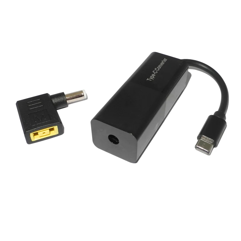 Универсальный адаптер постоянного тока для ноутбука с разъемом USB Type-C и штекером