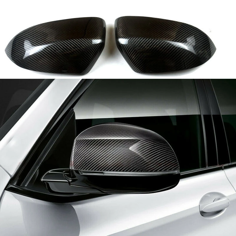 

Real Carbon Fiber Mirror Cover Rearview Side Mirror Cap for -BMW X3 X4 X5 X6 X7 G01 G02 G05 G06 G07 G08 2018 2019 2020
