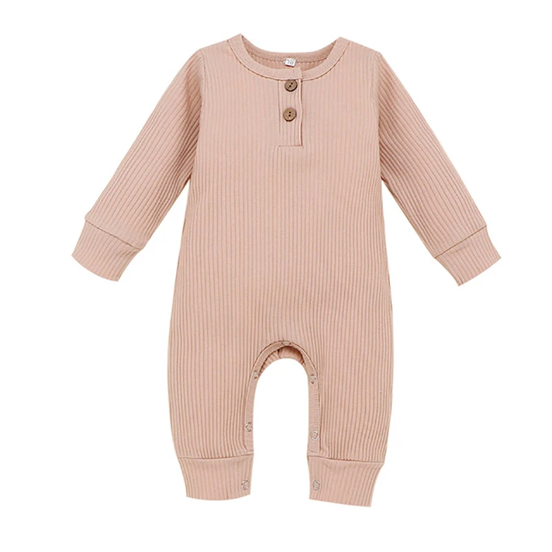 

Melario Baby Boys Romper New Autumn Solid Cotton Rompers Newborn Baby Jumpsuit Kids Clothes Girls Rompers 6 24M