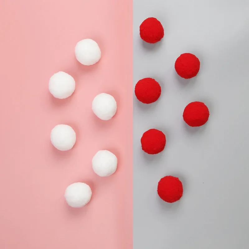 Красочный надувной игрушка для кошки в виде шара ручной работы плюшевый белый