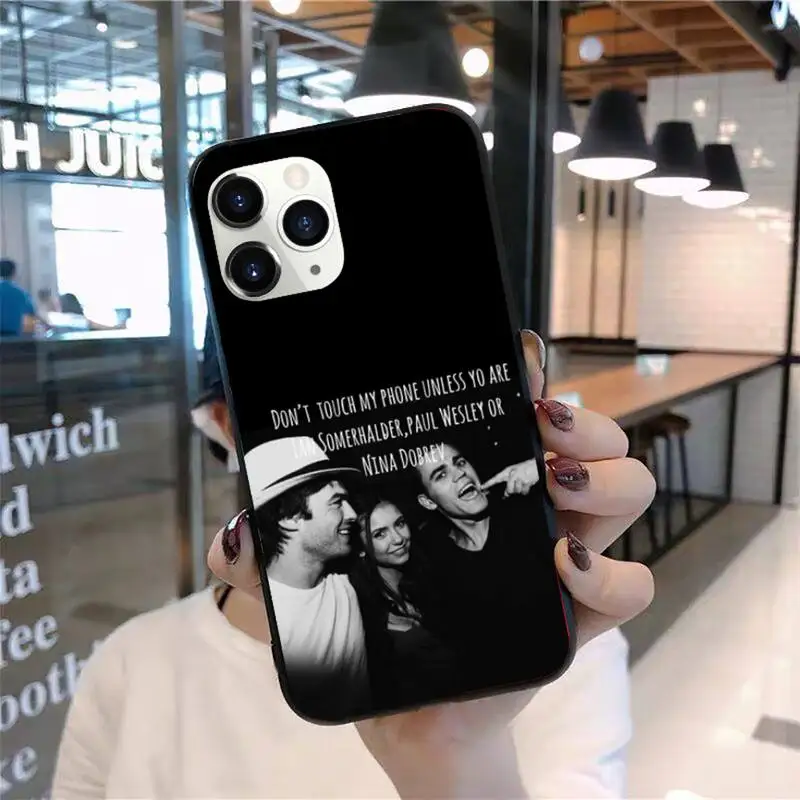 

Vampire Diaries Stefan Damon Phone Case for iPhone 11 12 mini pro XS MAX 8 7 6 6S Plus X 5S SE 2020 XR