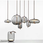 Скандинавские подвесные светильники с узлом, дизайнерская прикроватная лампа в скандинавском стиле, декоративная стеклянная люстра для кухни, подвесные светильники