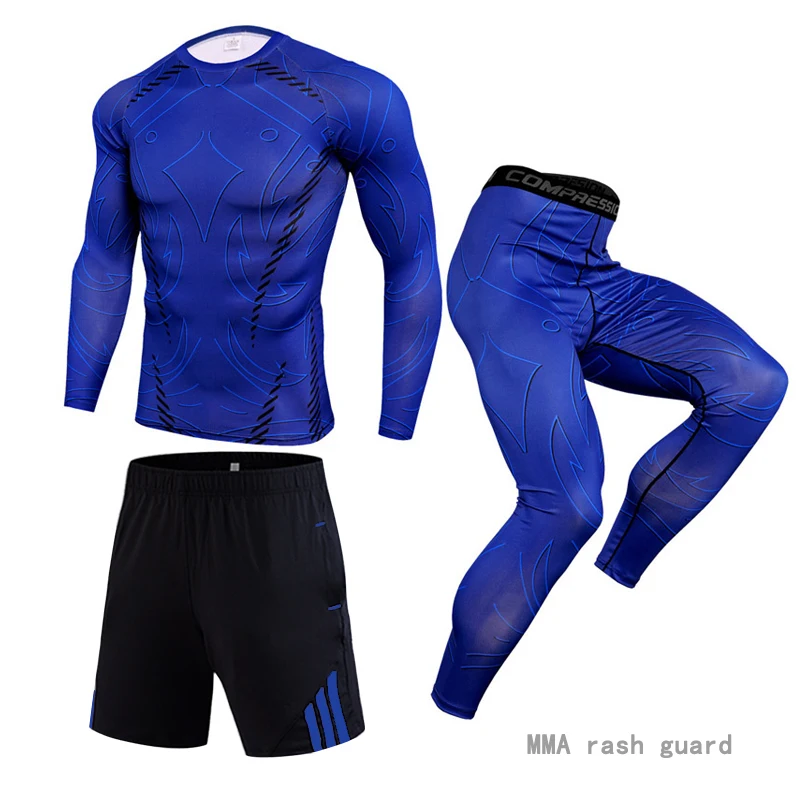 

Men Sports Running tights Training Kit Compression Sportswear Moisture Perspiration Thermal underwear Jogging outdoors Winter