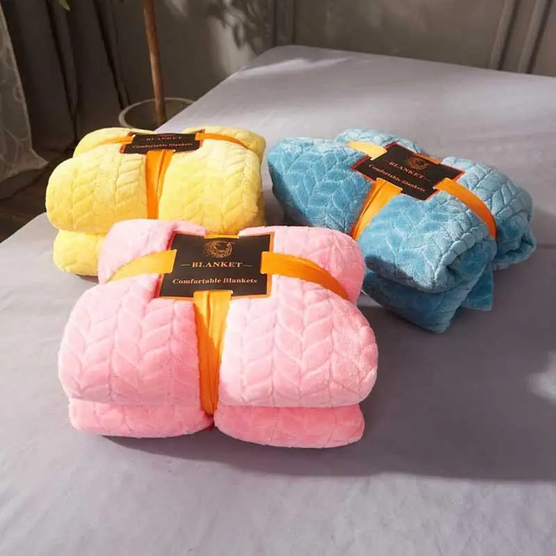 Однотонное желтое розовое зимнее теплое кофейное зеленое верблюжье покрывало