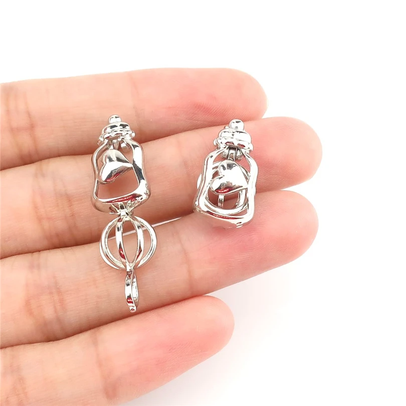 5 шт. открывающаяся бутылочка для кормления сердечная фаза коробка ожерелье