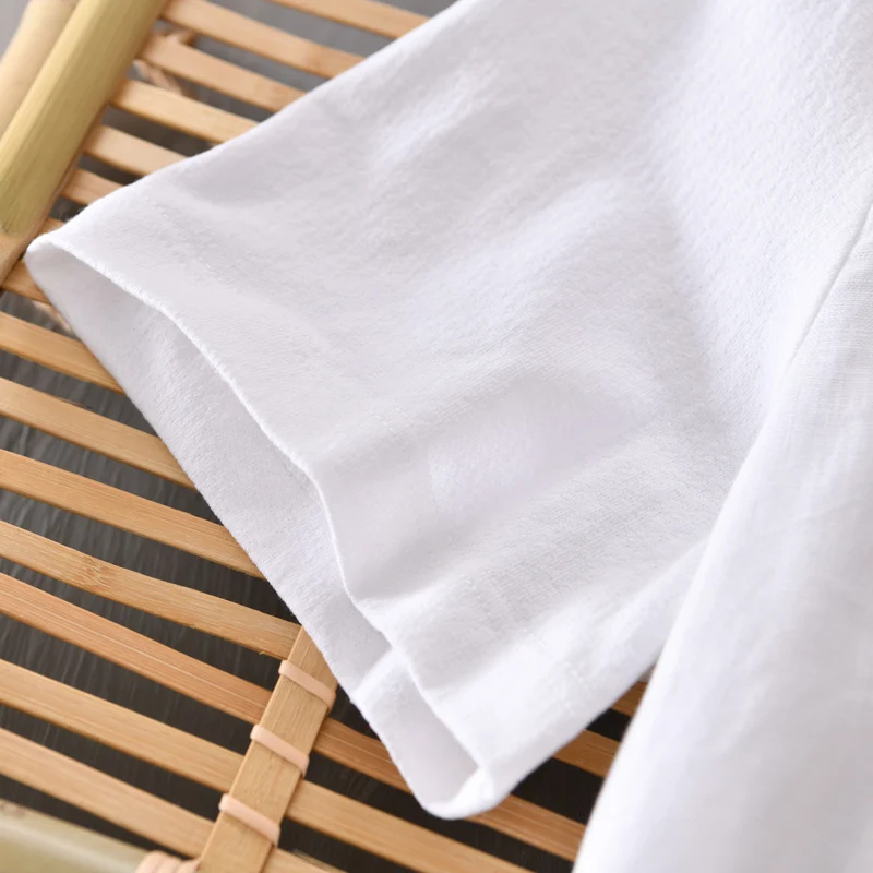 

New style brand short sleeve t shirt men linen summer casual t shirts for men fashion o-neck tshirt mens camiseta chemise camisa