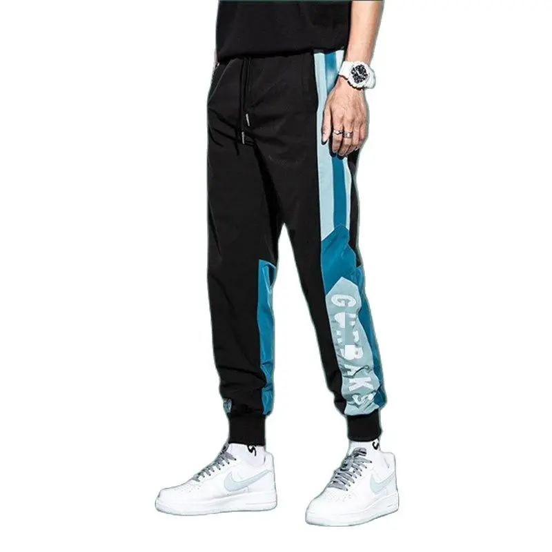 

Spring And Summer Men's Leisure Port Style Students Loose All Kinds Of Tide Brand Toe Binding Sport Harlen Trend Nine Point Pant