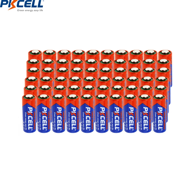 60PC/Lot PKCELL 23A 23 A23 MN21 L1028 MS21 V23GA VR22 12V Alkaline Battery Primary Dry Battery Batteries For Doorbell