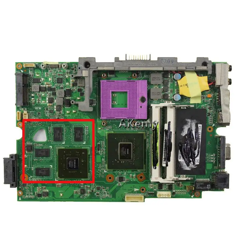 

K40ID Laptop motherboard for ASUS K50ID K40IE K50IE original mainboard DDR3-RAM GT320M-1GB