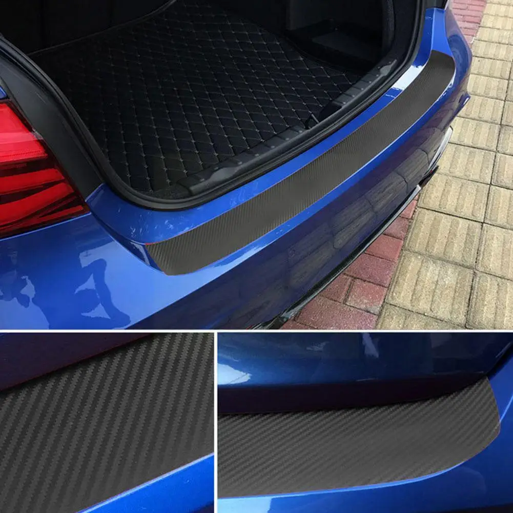 

Universal Trunk Rear Guard Plate Sticker with Scraper Car Set Bumper Protection Scratch Sticker Trim Anti-Kicked Film Rear J1M5