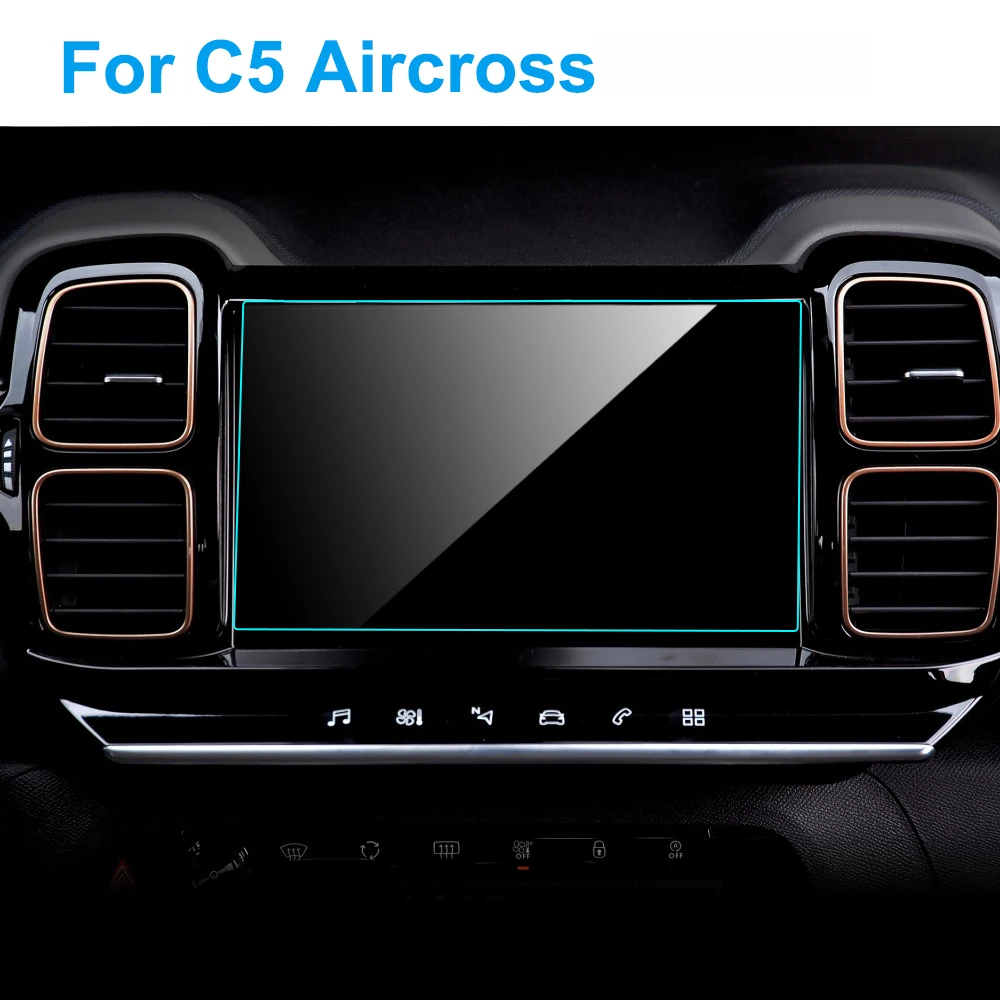 Защита экрана автомобиля для Citroen C5 Aircross HD Прозрачная Автомобильная gps навигация Закаленное стекло Защитная пленка авто аксессуары для интерьера
