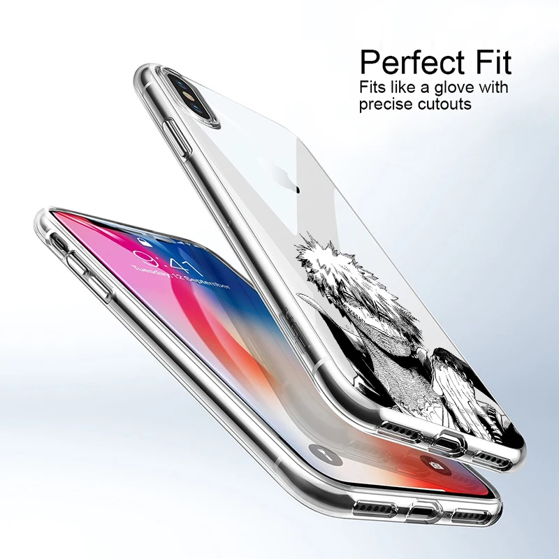 My Hero Academia Deku Bakugou Anime Phone Case for Iphone 11 12 Pro 8 7 6 Plus XS MAX XR SE Boku No Hero Academia Coque Covers