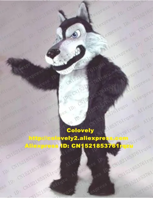 Костюм талисмана Черного Волка койота костюм персонажа из мультфильма для