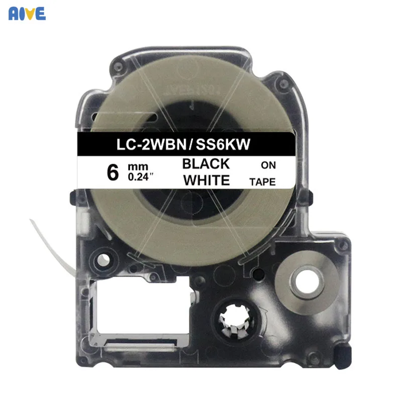 Aive 6 мм ленты для этикеток SC6YW совместимые с EPSON LW 700 600P 1000P Z900 K400 kingjim SR230C SR530C принтер
