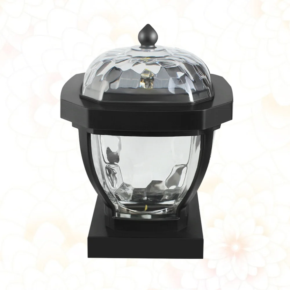 

2-LEDs Solar Stigma Light Outdoor Solar Power Lamp Waterproof Outside Lamp Courtyard Wall Light Lighting Tool (White Light)