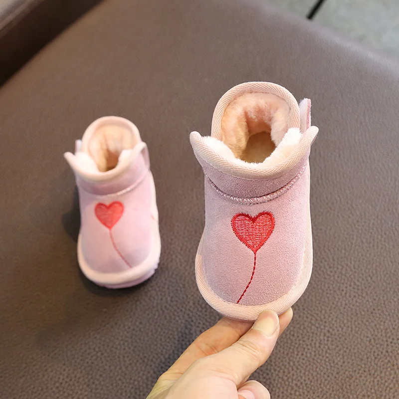 2019 г. Зимние ботинки для маленьких девочек и мальчиков зимние малышей