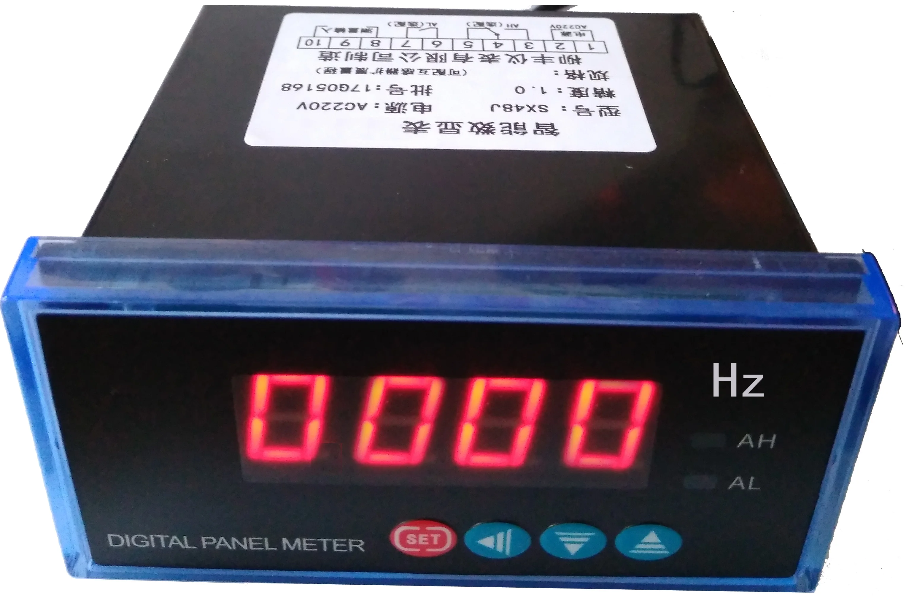 

Inverter External Digital Display Meter 0-10V Motor Tachometer Ammeter 4-20mA Frequency Line Speed Meter SX48