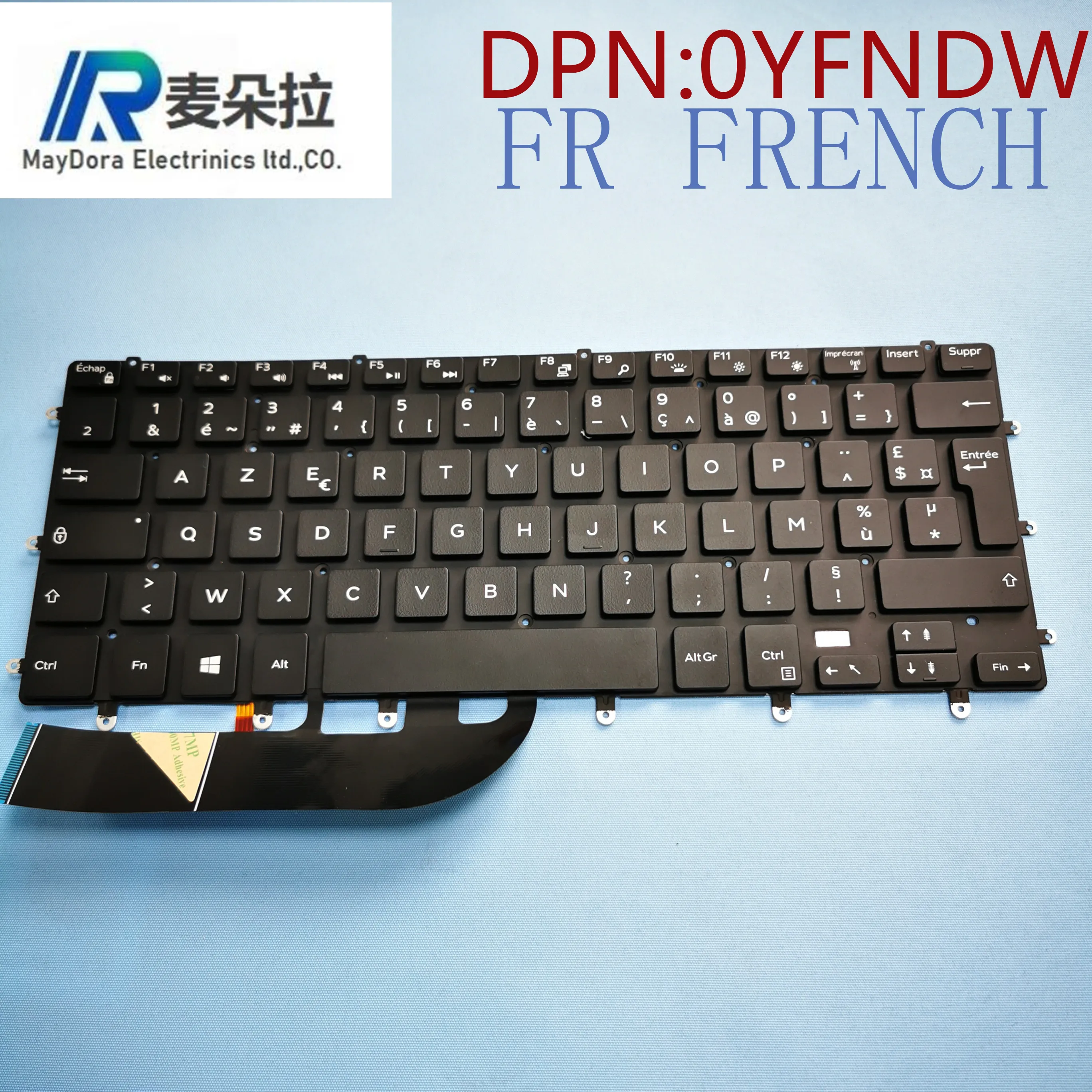 Французская клавиатура с подсветкой для ноутбука DELL XPS15 9550 9560 9570 5510 PRECISION 5520 5530 7558
