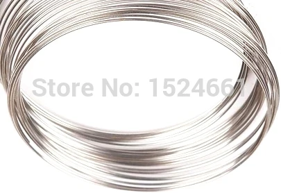 

100 петель Посеребренная проволока с памятью для браслета 50 мм-55 мм (2 "-2 1/8") Dia. 00972 * шариковые колпачки для переключения брошь с застежкой фурн...