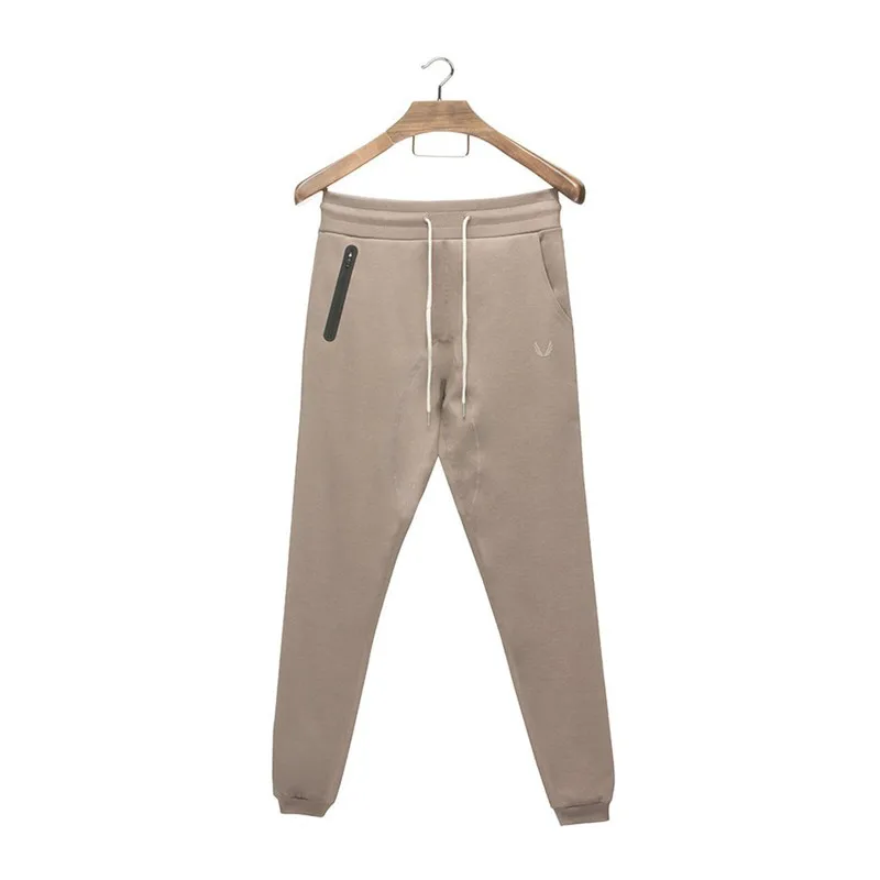 Новинка 2020 мужские брюки для спортзала штаны на молнии с карманами брендовая