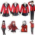 Школьная Униформа Kakegurui yumeko аниме, набор для азартных игр, мужские и женские костюмы на Хэллоуин, парики