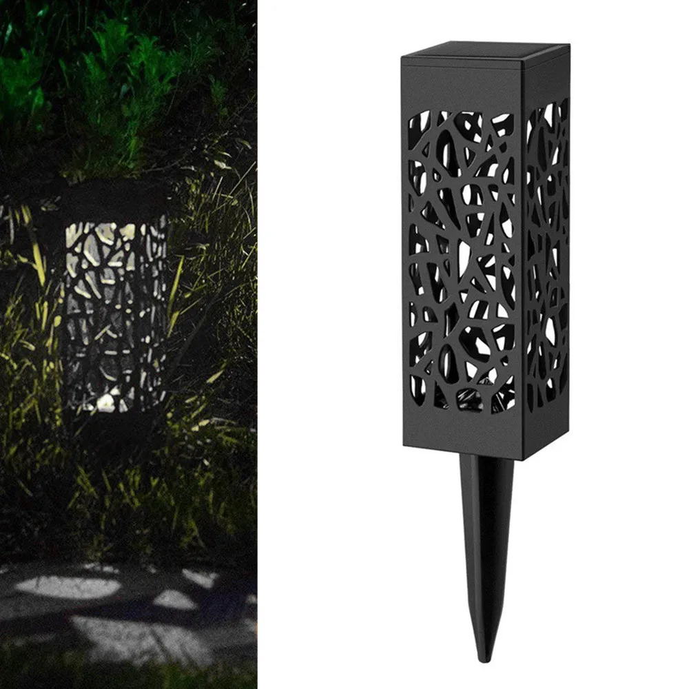 

CARPRIE 2019 Solar LED Path Lighting Landscape Lights Lawn Light Outdoor Garden Decoration Practical White Gold Light #45