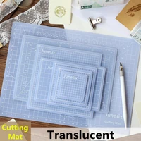 6cm translucent pvc cutting mat rubber stamp patchwork pad artist manual carving tool double sided self healing sculpture board