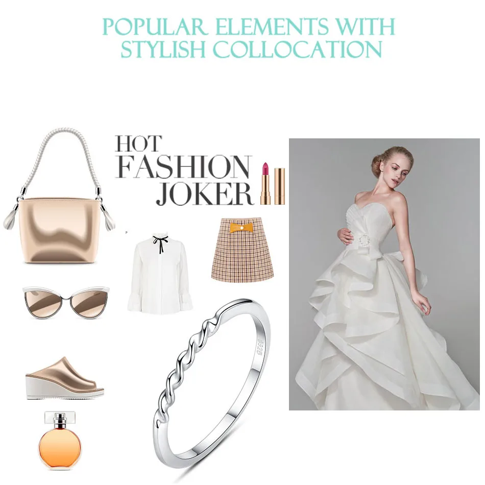 Женское кольцо из серебра 925 пробы с волнистой лентой | Украшения и аксессуары