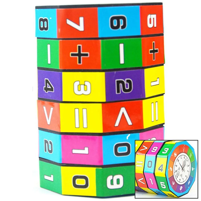 

2019 Creative Digital Cube Toy Cylindrical Plastic Early Learning Intelligence Puzzle Children's Toys