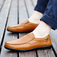 men shoes casual luxury brand summer mens loafers genuine leather moccasins breathable slip on flats loafers male driving shoes