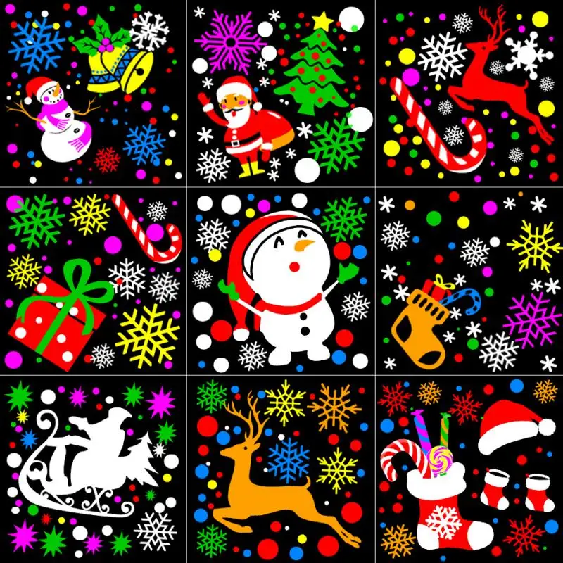 New Christmas Holographic Projector 16 Picture Party Santa Claus Projection Lamp Window Movie Dropship | Лампы и освещение