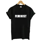 Феминистская футболка с буквенным принтом для женщин с коротким рукавом О-образным вырезом Футболка для женщин женская летняя модная футболка, топы, одежда