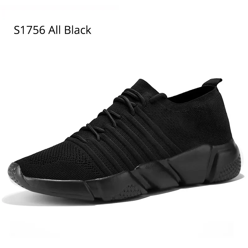 S1756 All Black SUROM/люксовый бренд; Спортивный светильник унисекс для мужчин и женщин; обувь для бега; летние кроссовки с дышащей сеткой; кроссовки для прогулок и бега - Цвет: S1756 All Black