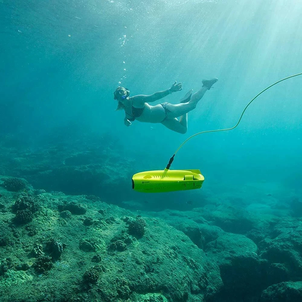 Обновленный портативный робот для подводного дайвинга подводный Дрон с