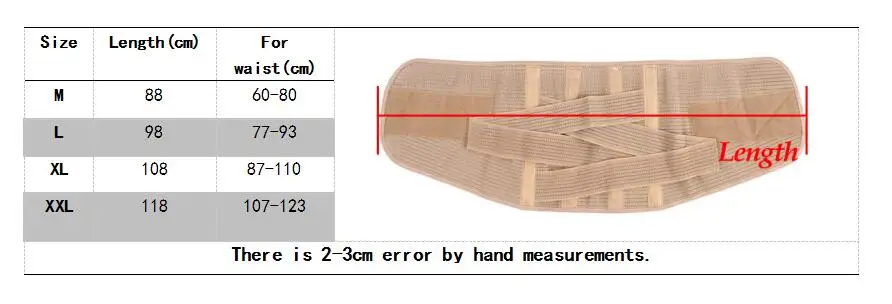 Расширенный поясной ремень для женщин и мужчин поддерживающий Ортопедический