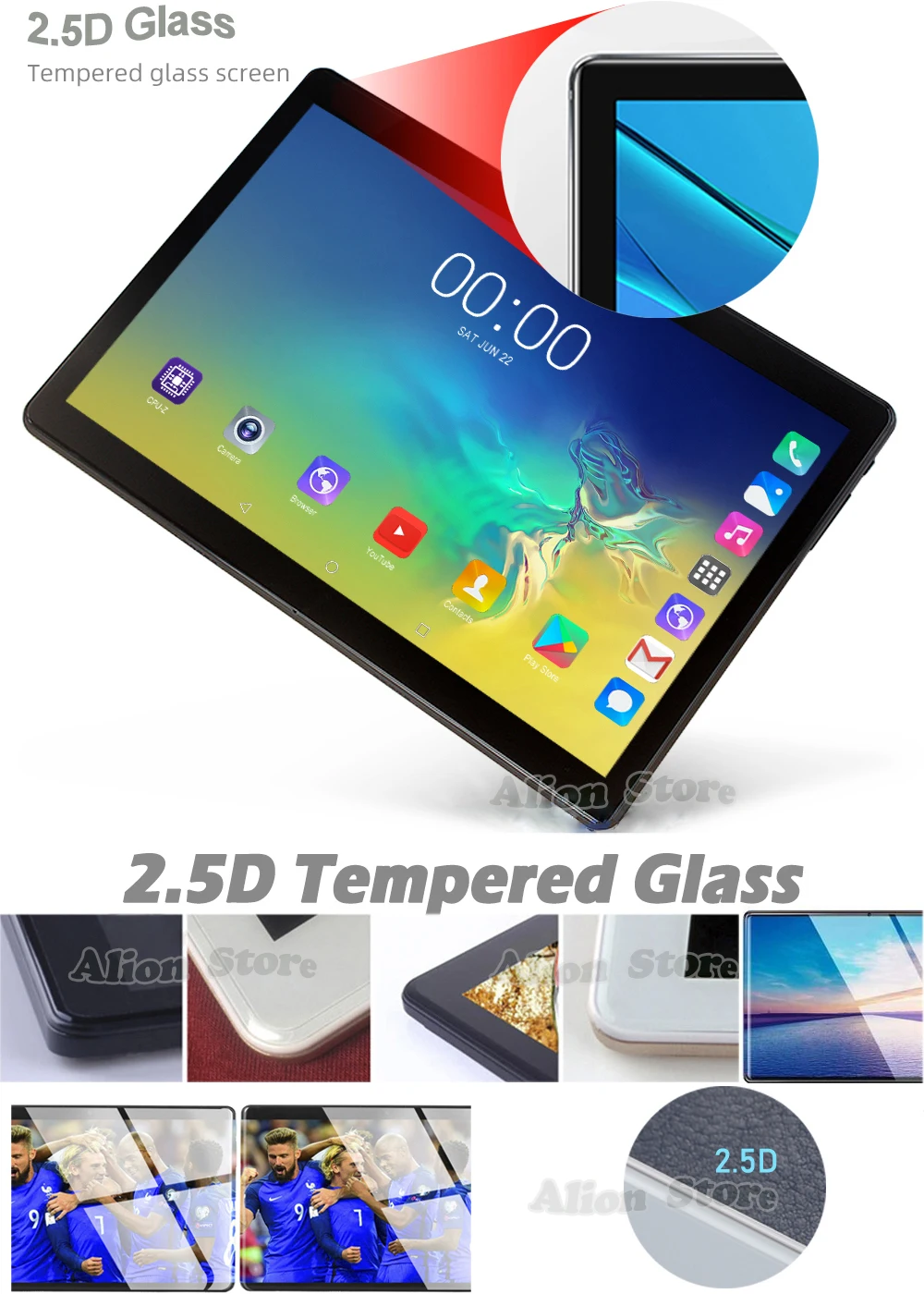 Новинка, 10 дюймов, планшет, PC, 4G, FDD, LTE, Octa Core, 4 Гб Оперативная память 64 Гб Встроенная память супер закаленное 2.5D Стекло Android 8,0 1280*800 ips 10,1 планшет