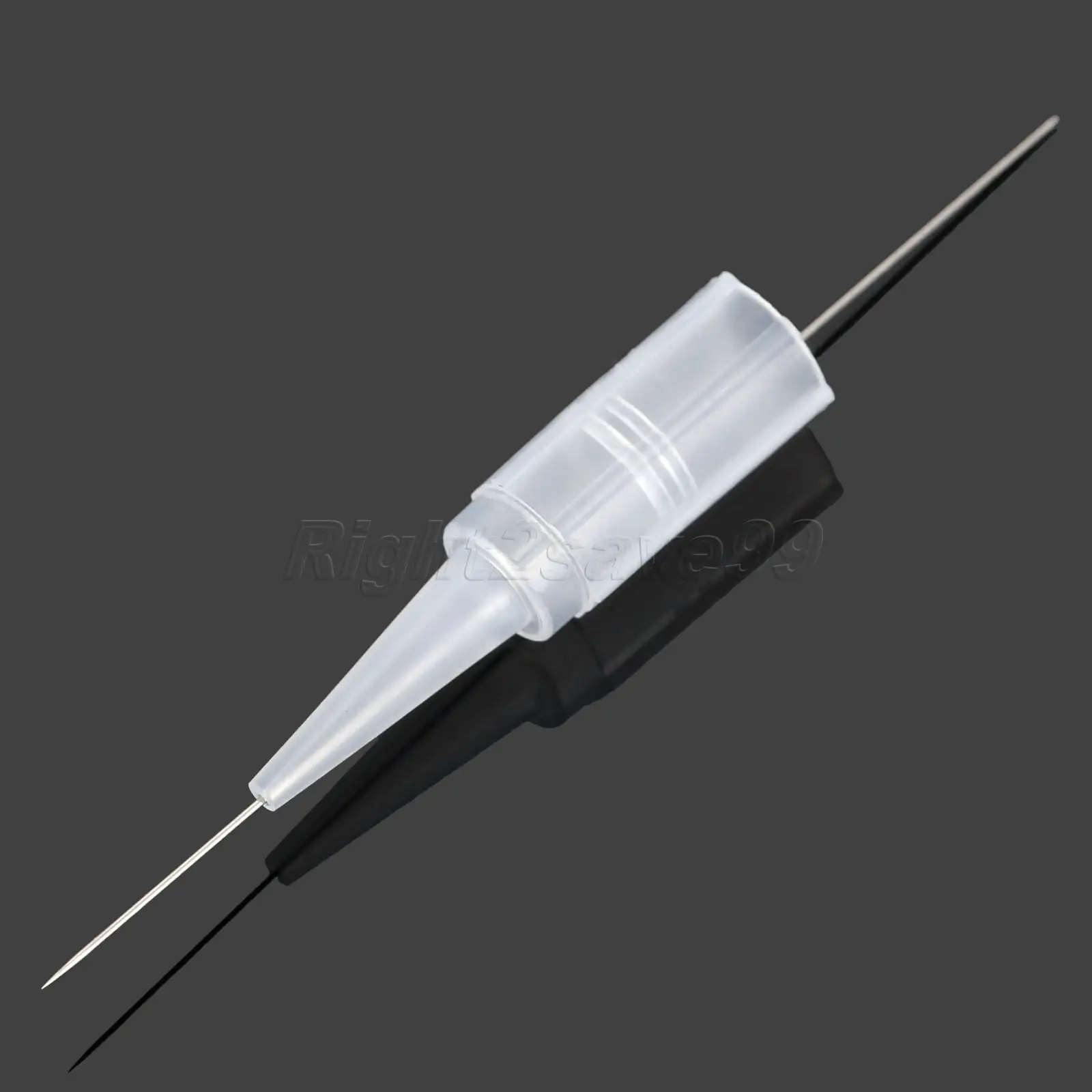 50sets 1R Tattoo needles(0.35mm) and 50pcs tips For Permanent Makeup Eyebrow needles Eyeliner pins round mouth caps Supply | Красота и