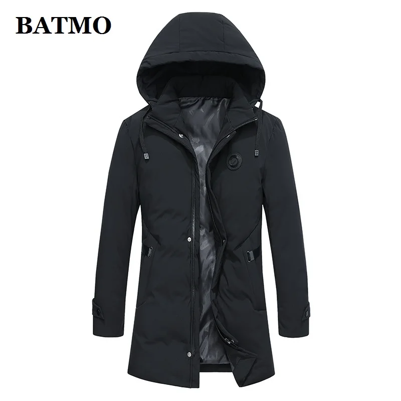

Batmo 2019 winter new arrival high quality hooded parkas men,Men's casual keep warm jacket coat,size L-4XL.2716